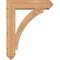 Ekena Millwork Thorton Arts and Crafts Smooth Bracket w/ Offset Brace, Western Red Cedar, 7 1/2"W x 30"D x 38"H BKT0806X30X38THR03SWR - alternate 2